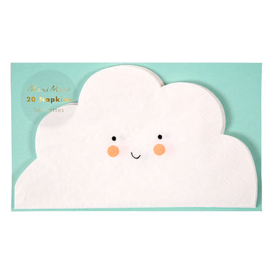Happy Cloud Napkins - TREEHOUSE kid and craft