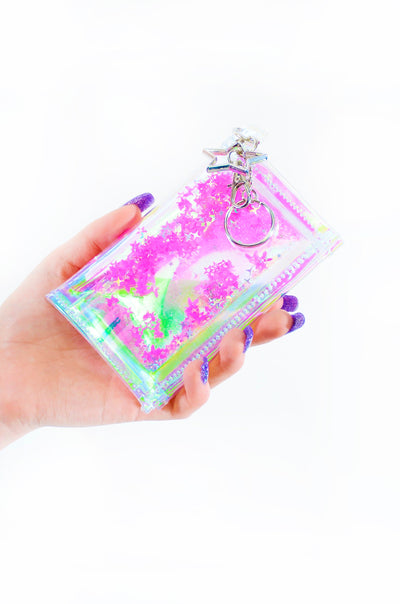 Liquid Glitter Tiny Wallet - TREEHOUSE kid and craft