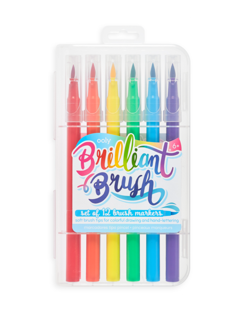 Brilliant Brush 12 Count Markers - TREEHOUSE kid and craft