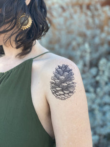 Pinecone Temporary Tattoo - TREEHOUSE kid and craft