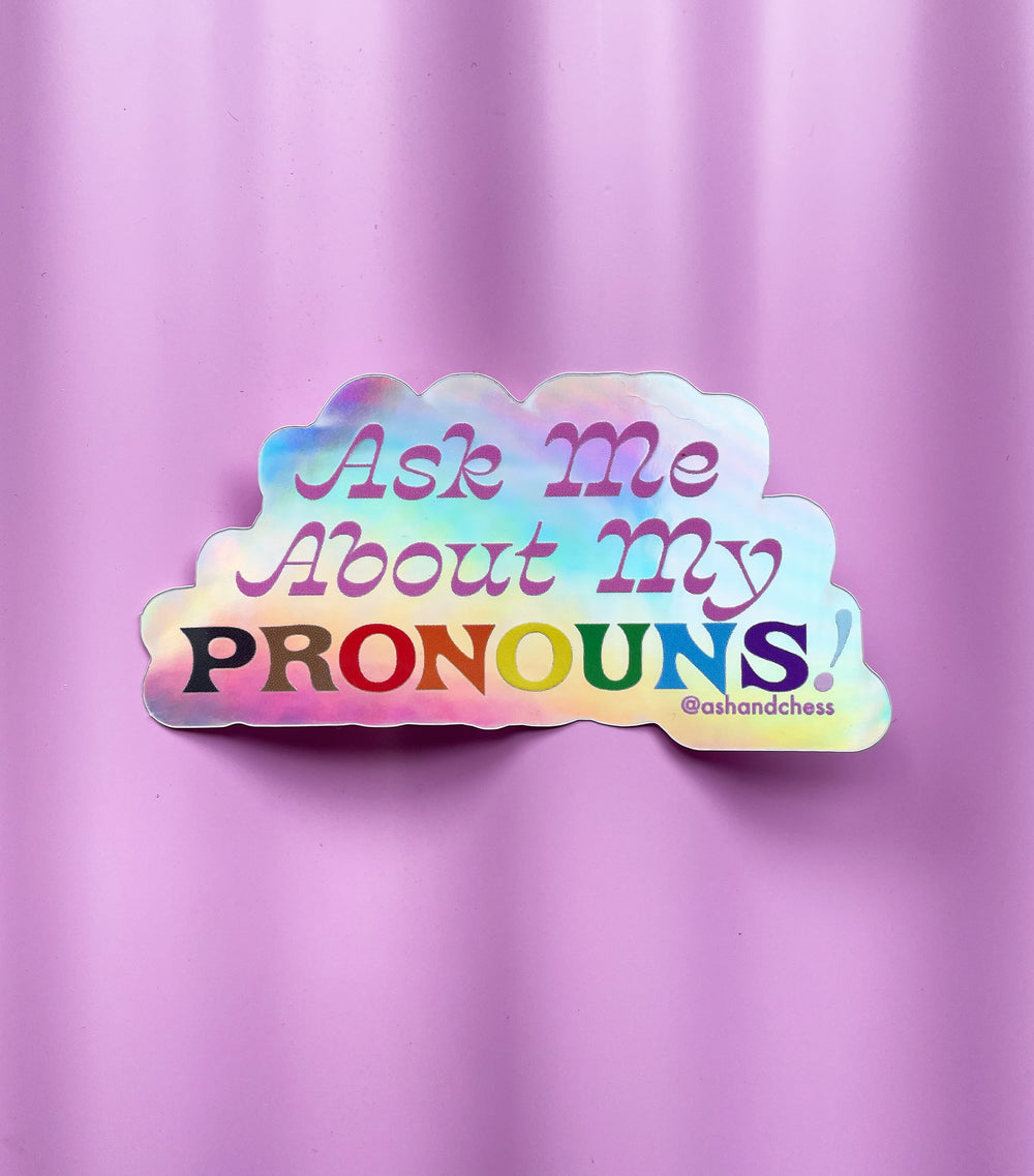 Pronouns Sticker - TREEHOUSE kid and craft